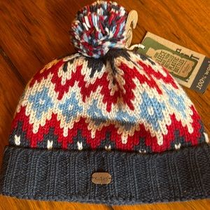 KuSan London Wool Knit Hat with Pom